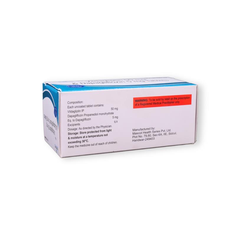 VILDAGLIPTIN 50 MG + DAPAGLIFLOZIN 5 MG - Genericart Products