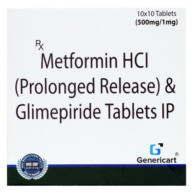 Glimepiride 2 Mg + Metformin Hcl 500 Mg Sr
