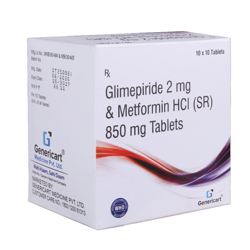 Glimepiride 2 Mg +metformin Hcl 850 Mg Sr