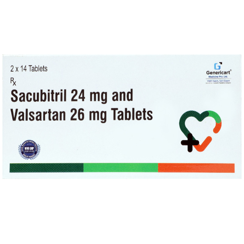 Sacubitril 24 Mg + Valsartan 26 Mg