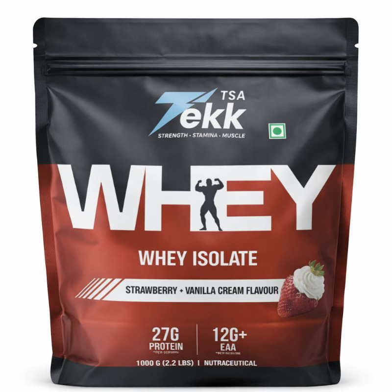 Whey Isolate Strawberry Vanilla Cream Flavour 1 Kg