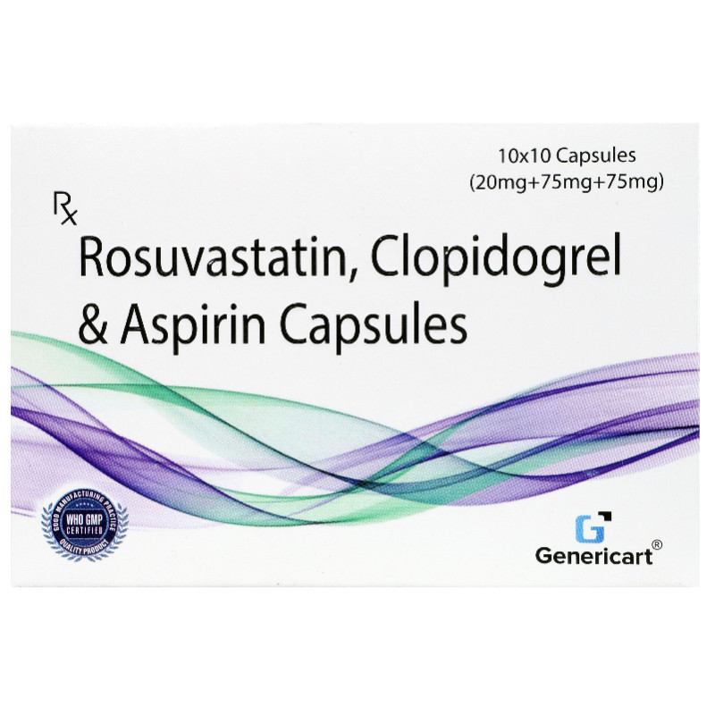 Rosuvastatin (ir) 20 Mg + Clopidogrel (ir) 75 Mg +aspirin (ec) 75 Mg