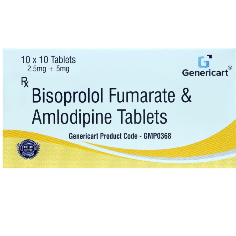 Bisoprolol 2.5 Mg + Amlodipine 5 Mg Tablet