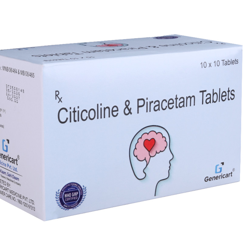 Citicoline 500 Mg + Piracetam 800 Mg