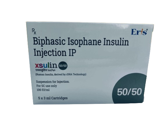 Regular Human Insulin 50% + Nph Human Insulin 50% Cartridegs