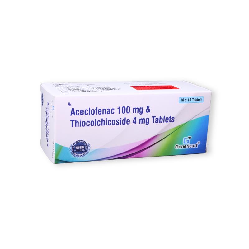 Aceclofenac 100 Mg + Thiocolchicoside  4 Mg