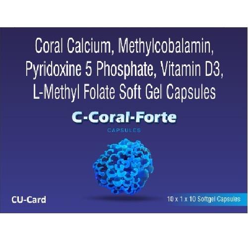 CORAL CALCIUM 500 MG + METHYLCOBALMIN 1500 MCG + PYRIDOXINE 5 PHOSPHATE 0.5 MG + VITAMIN D3 1000 IU + L  METHYL FOLATE 1 MG