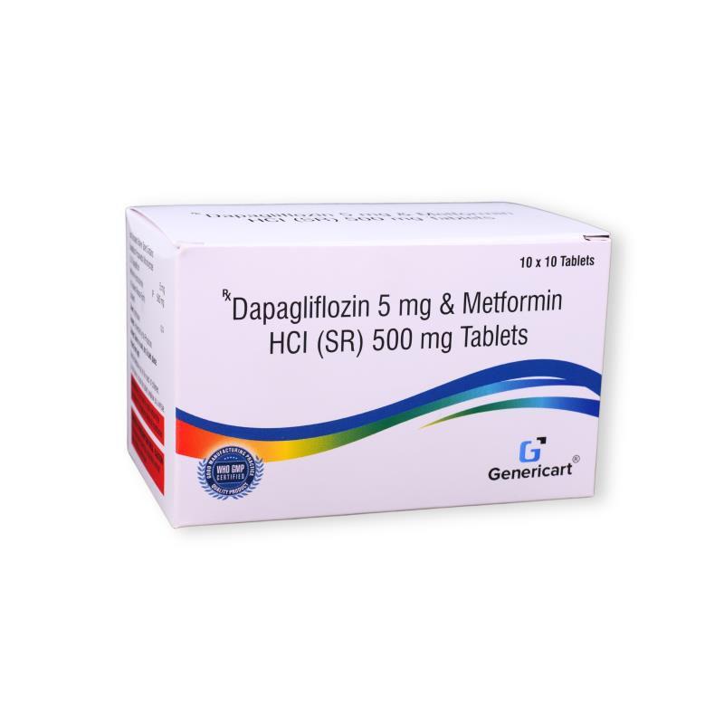 Dapagliflozin 5 Mg + Metformin Hydrochloride 500 Mg (sr)