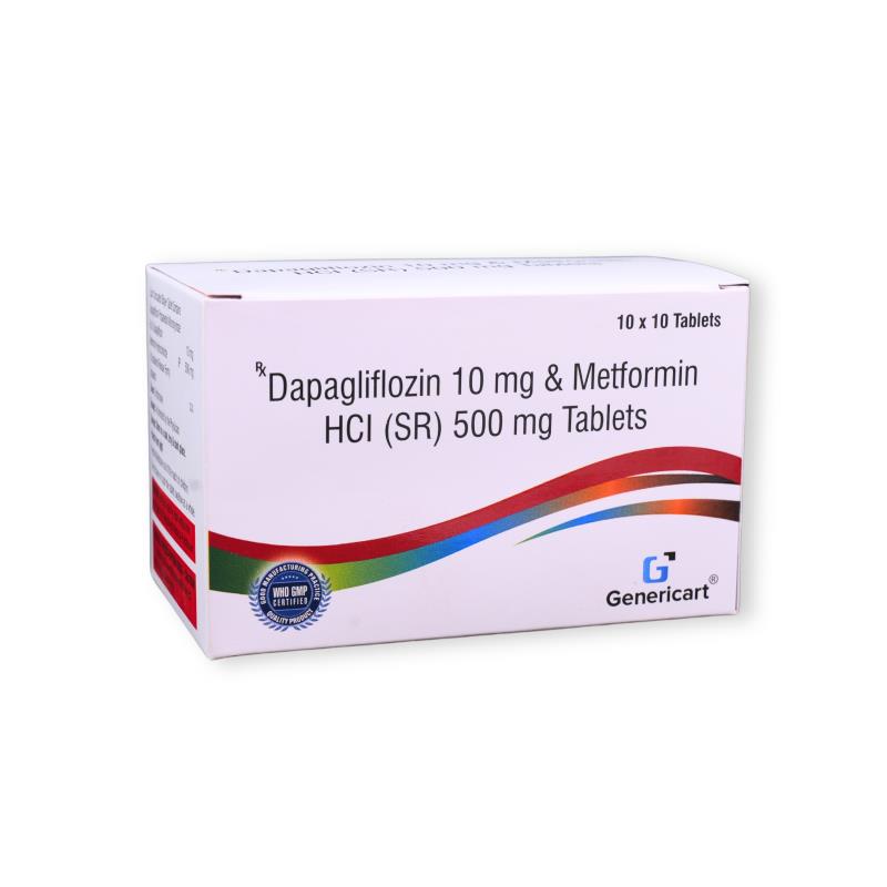 Dapagliflozin 10 Mg + Metformin Hydrochloride 500 Mg (sr)