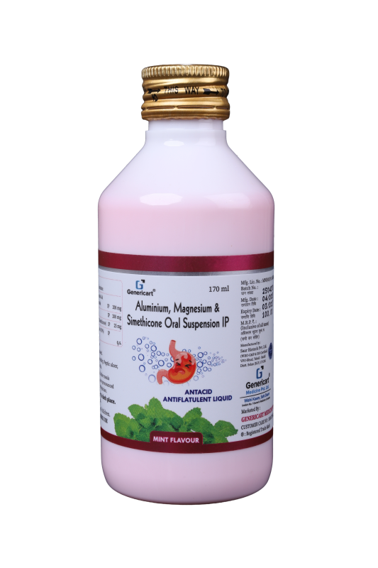 ALUMINUM HYDROXIDE 200 MG + SIMETHICONE 25 MG + MAGNESIUM HYDROXIDE 200 MG