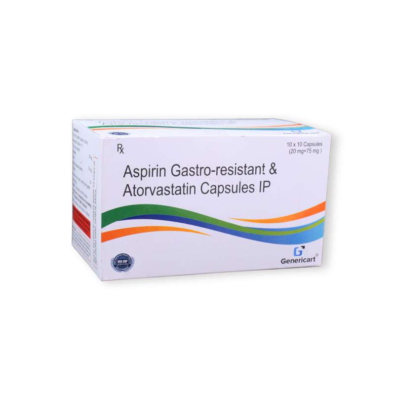 Atorvastatin 20 Mg + Aspirin 75 Mg