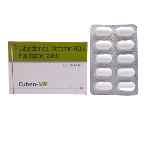 Glibenclamide 5 Mg + Metformin Hydrochloride 500 Mg + Pioglitazone Hydrochloride 15 Mg