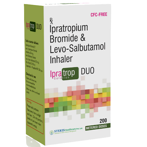IPRATROPIUM BROMIDE 20 MCG + LEVO-SALBUTAMOL TARTRATE 50MCG