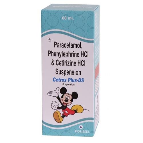 PARACETAMOL 250 MG + PHENYLEPHRINE HCL 5 MG + CETIRIZINE HCL 5 MG