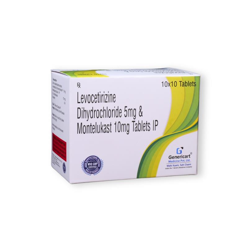 LEVOCETIRIZINE DIHYDROCHLORIDE 5 MG + MONTELUKAST 10 MG