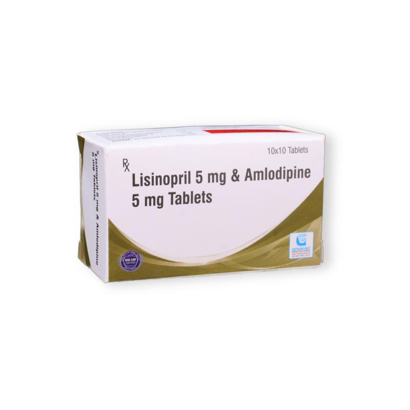 Lisinopril 5 Mg + Amlodipine 5 Mg