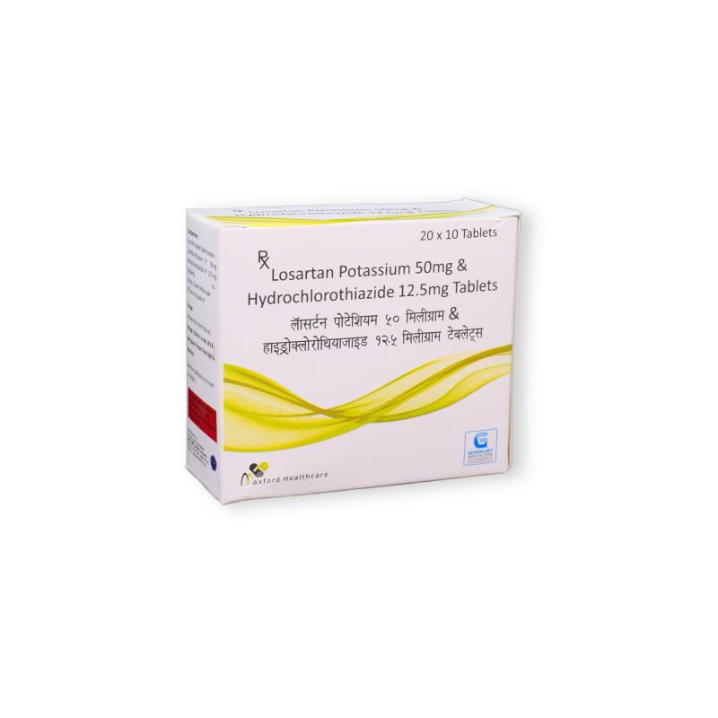 LOSARTAN POTASSIUM 50 MG + HYRDROCHLORTHIAZIDE 12.5 MG