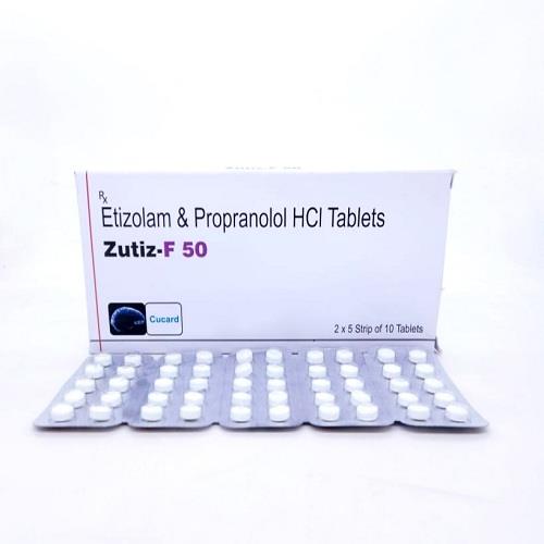 Etizolam 0.50 Mg + Propranolol Hydrochloride 20 Mg