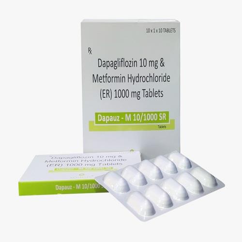 Dapagliflozin 10 Mg + Metformin Hydrochloride Ip 1000 Mg(er)