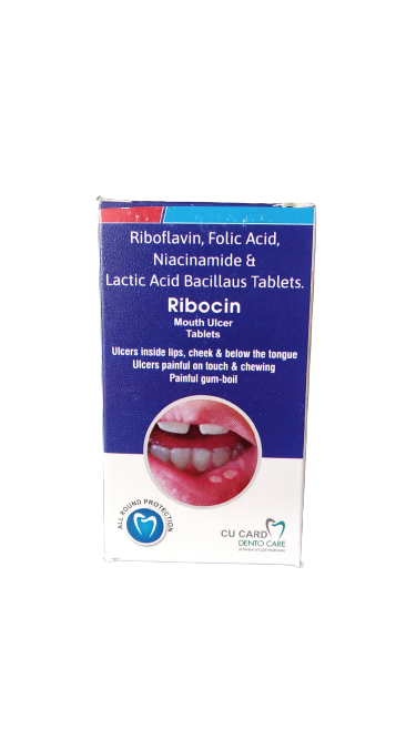 Riboflavin Ip 10 Mg + Folic Acid 1.5 Mg + Niacinamide 100 Mg + Lactic Acid Bacillus 60 Millions Spores