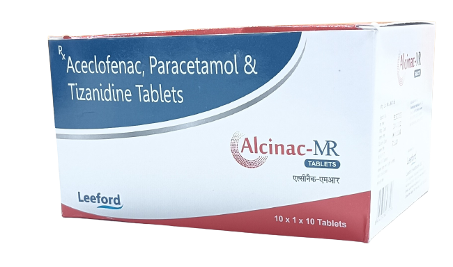 Aceclofenac 100 Mg + Paracetamol 325 Mg + Tizanidine 2 Mg