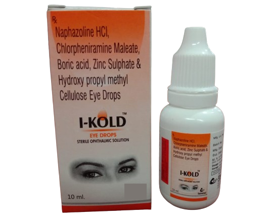 Naphazoline Hci 0.1 % W/v + Chlorpheniramine Maleate 0.01 % W/v + Boric Acid 1.25 % W/v + Zinc Sulphate 0.1% W/v + Hydroxy Propyl Methyl Cellulose 0.1%w/v + Phenyl Mercuric Nitrate 0.001%w/v