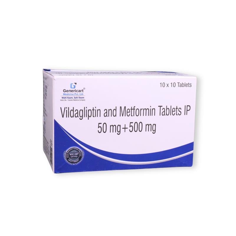 VILDAGLIPTIN 50 MG + METFORMIN HYDROCHLORIDE 500 MG