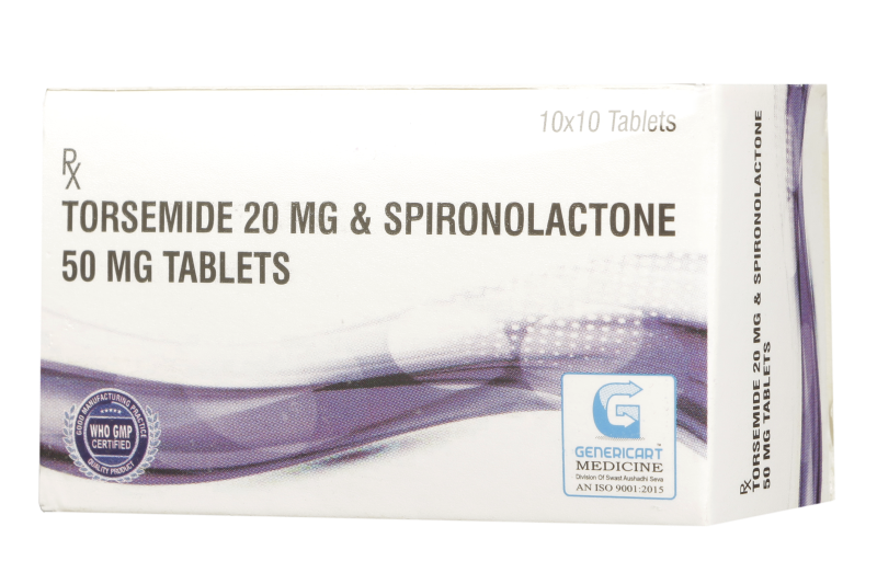 TORSEMIDE 10 + SPIRONOLACTONE 50 MG
