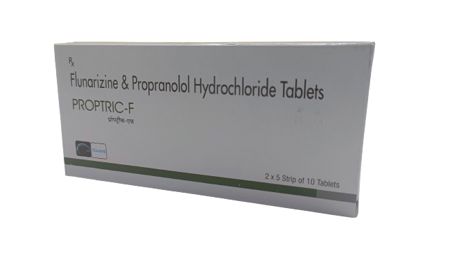 Flunarizine 10 Mg + Propranolol Hydrochloride 20 Mg