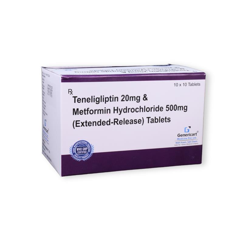 TENELIGLIPTIN 20 MG + METFORMIN HYDROCHLORIDE 500 MG ER