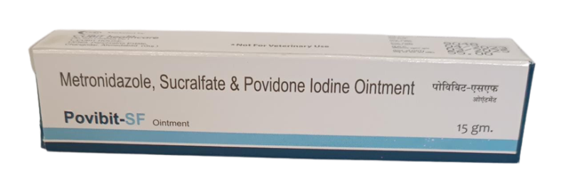Metronidazole 1 % W/w + Sucralfate 7 % W/w + Povidone Iodine 5 % W/w