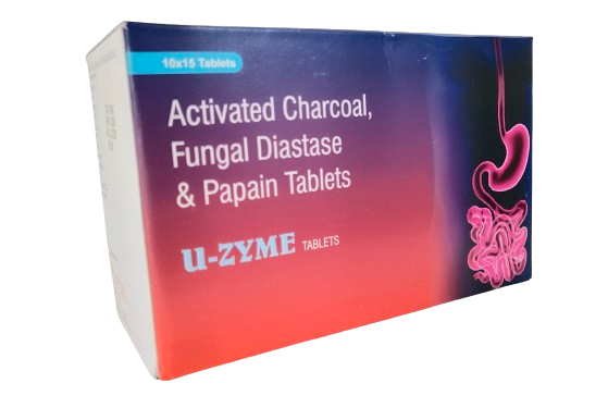 Activated Charcoal75 Mg + Fungal Diastase 100 Mg + Papain 60 Mg