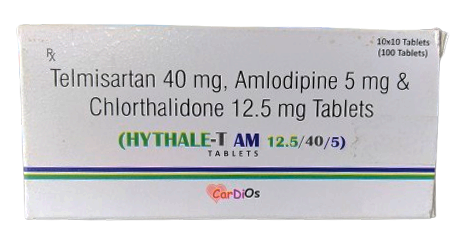 Telmisartan 40 Mg + Amlodipine 5 Mg + Chlorthalidone 12.5 Mg