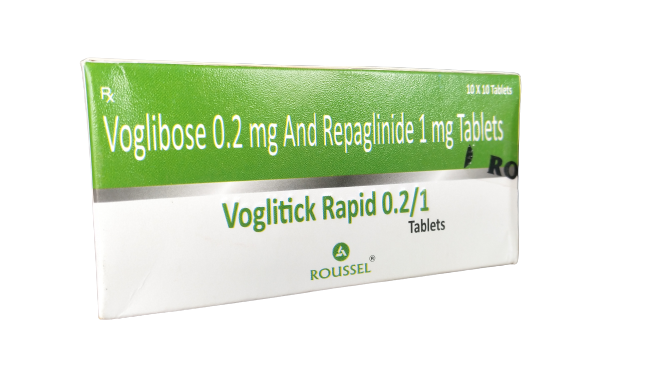 VOGLIBOSE 0.2 MG + REPAGLINIDE 1 MG