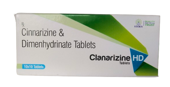 Cinnarizine 20 Mg + Dimenhydrinate 40 Mg Tablet