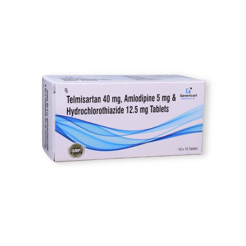 TELMISARTAN 40 MG  + AMLODIPINE 5 MG + HYDROCHLOROTHIAZIDE  12.5 MG