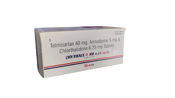 Telmisartan 40 Mg + Amlodipine 5 Mg + Chlorthalidone 6.25 Mg