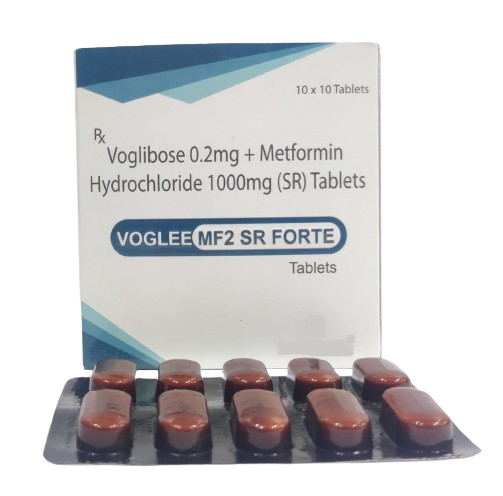 Voglibose 0.2 Mg + Metformin Hydrochloride 1000 Mg (sr)