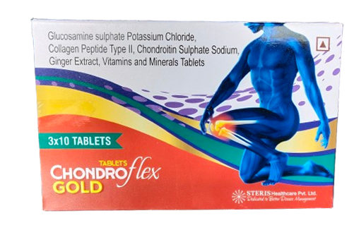 Glucosamine 750mcg+ Collagen Peptide 150 Mcg+ Chondroitin Calcium 50 Mg +ginger Extract 40 Mg + Vitamins+ Minerals
