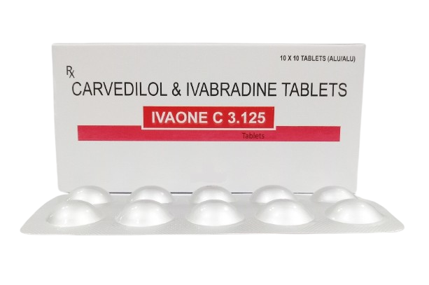 Carvedilol 3.125 Mg + Ivabradine 5 Mg