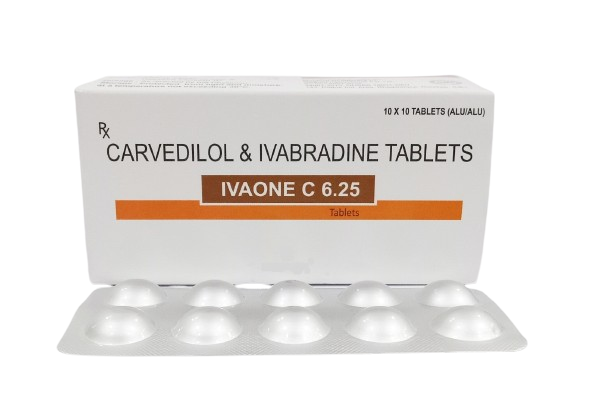Carvedilol 6.25 Mg + Ivabradine 5 Mg