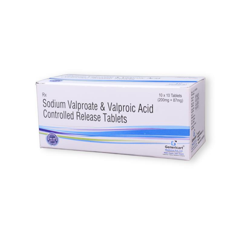 Sodium Valproate 200 Mg + Valproic Acid 87 Mg Cr