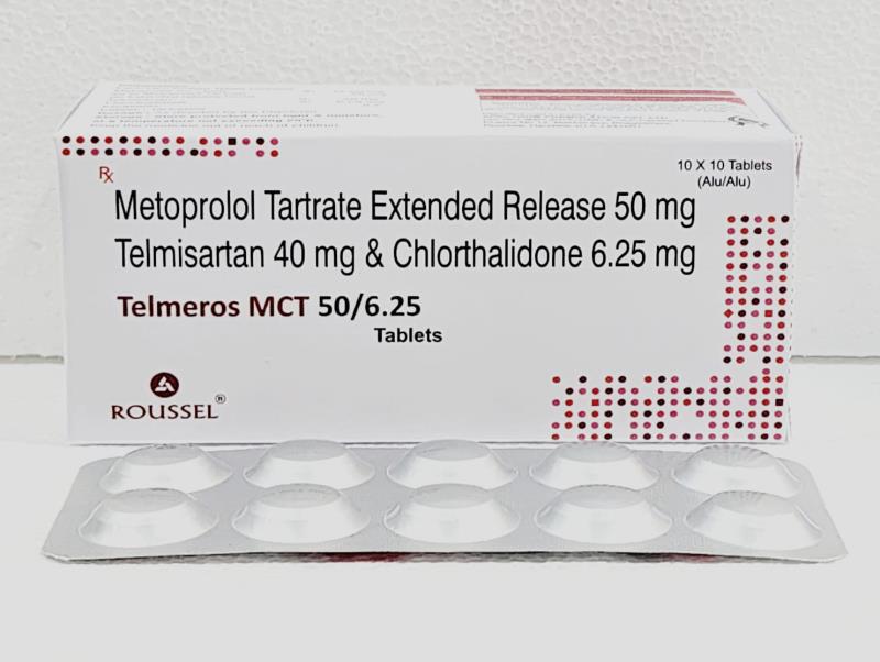 Metoprolol Tartrate Er 50 Mg + Telmisartan 40 Mg + Chlorthalidone 6.25 Mg