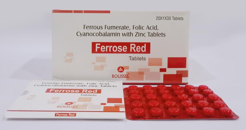 FERROUS FUMERATE 100 MG + FOLIC ACID 120 MCG + CYANOCOBALAMIN 2 MCG + ZINC SULPHATE 12 MG