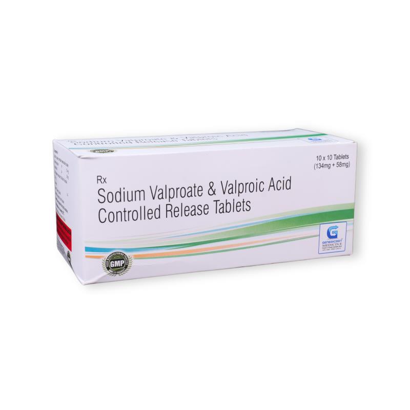 Sodium Valproate 134 Mg + Valproic Acid 58 Mg Cr