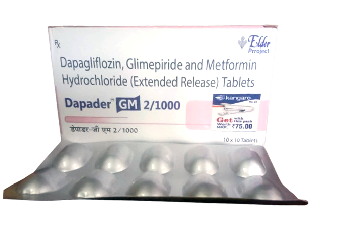 Dapagliflozin 10 Mg + Glimepiride 2 Mg + Metformin Hydrochloride (er) 1000 Mg