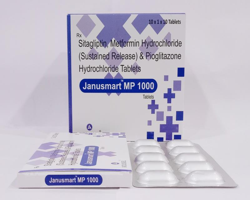 Sitagliptin 100 Mg + Metformin Hydrochloride (sr) 1000 Mg + Pioglitazone Hydrochloride 15 Mg