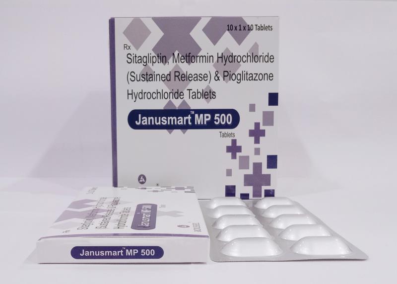 Sitagliptin 100 Mg + Metformin Hydrochloride (sr) 500 Mg + Pioglitazone Hydrochloride 15 Mg