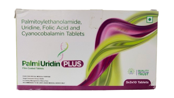 Palmitoylethanolamide 300 Mg + Uridine 25 Mg + Folic Acid 64 Mcg+cyanocobalamin 1.1 Mcg