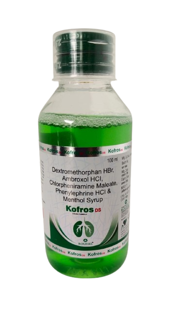 Dextromethorphan Hydrobromide 10 Mg + Ambroxol Hcl 15 Mg + Chlorpheniramine Maleate 2 Mg +phenylephrine Hcl 5 Mg + Menthol 1.5 Mg
